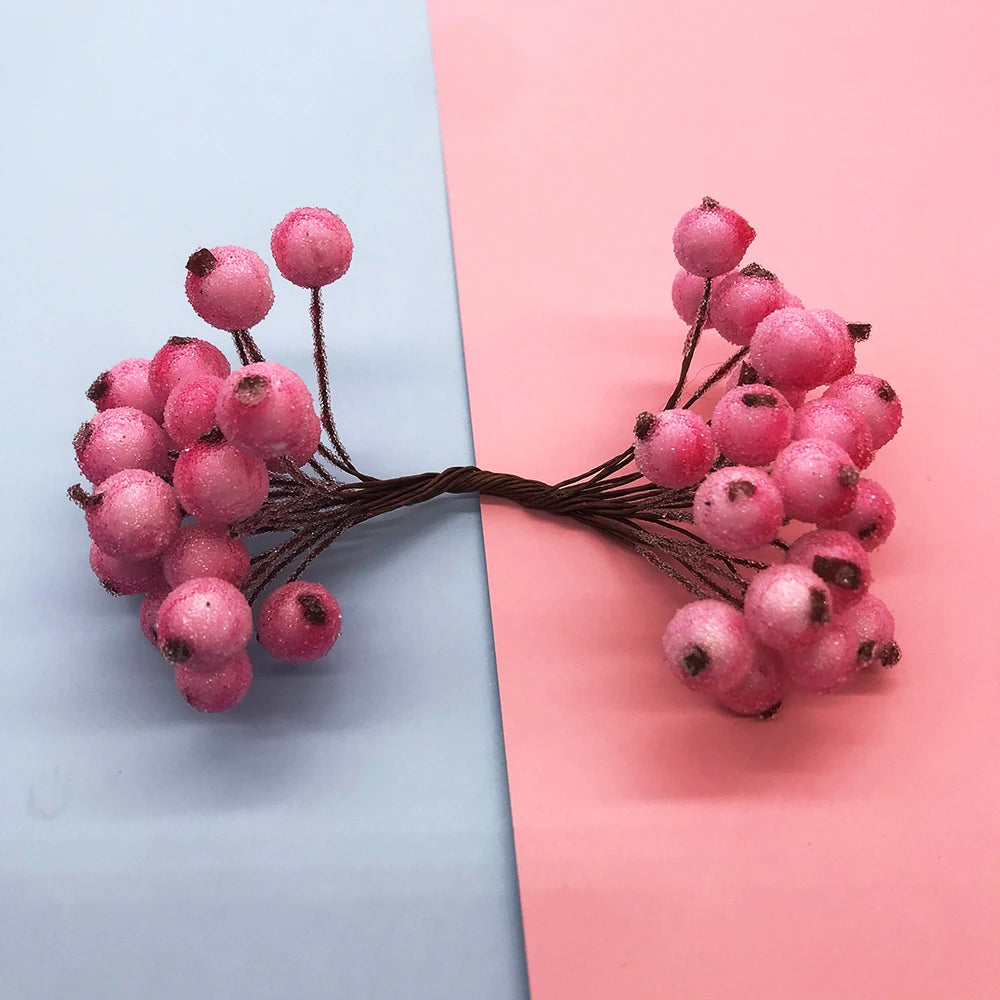décoration noël guirlande artificielle boules rondes rouge bleu blanc marron naturel intérieur 40 pièces