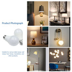 lot 10 ampoules led boule opalescent blanc chaud froid culot e27 e14