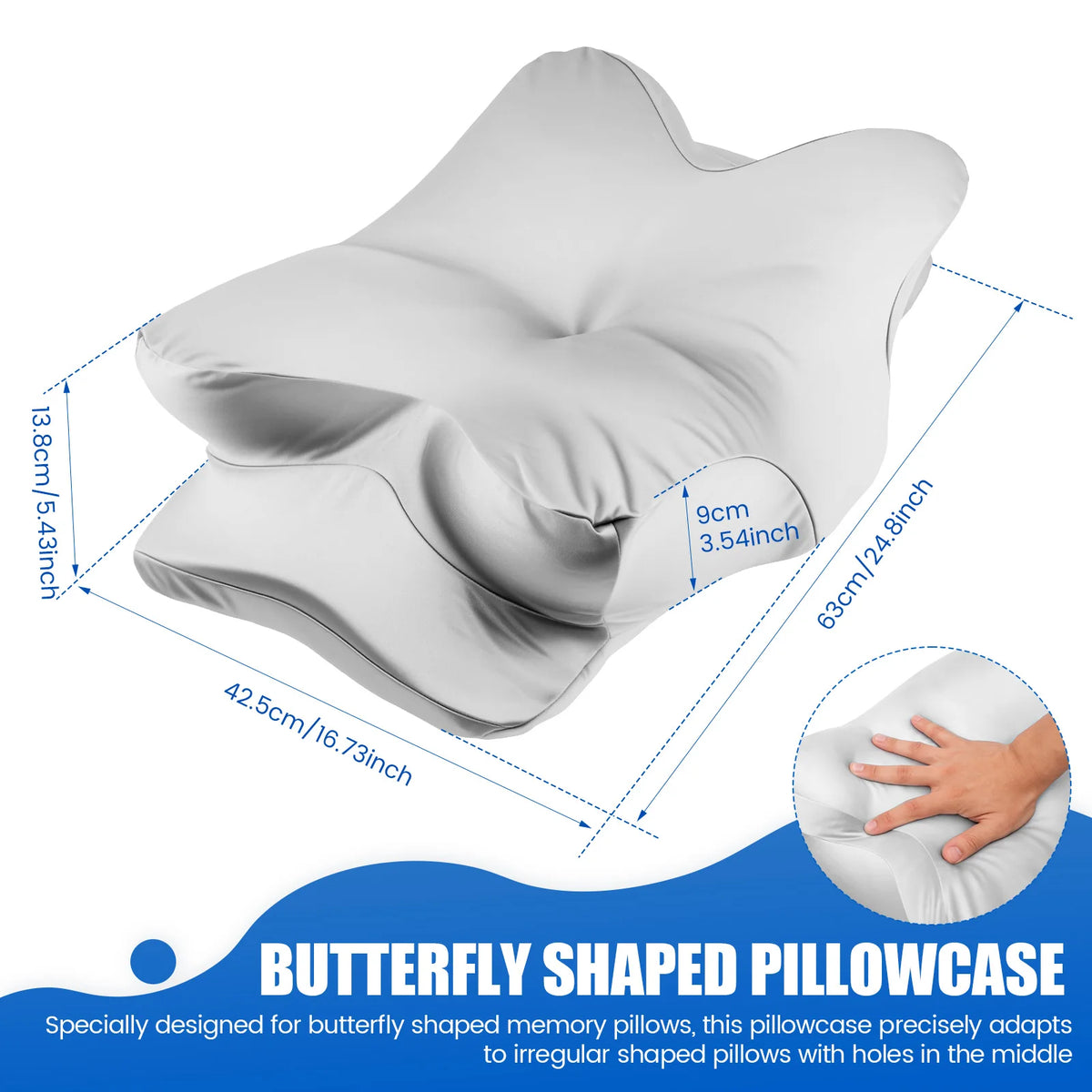 couvre lit papillon bleu clair soyeux moderne élégant fermeture glissière boucle dissimulée polyester coton