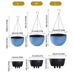 panier suspendu tissé moderne crochets métalliques drainage fleur pot intérieur extérieur