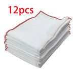 serviettes table polyester uni blanc modernes maison restaurant 40x40cm pack 6pcs