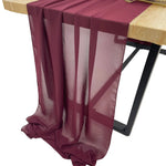 chemin table vert clair moderne uni opaque 30x300cm ruban blanc decoration anniversaire mariage noel