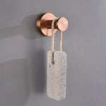 ensemble accessoires salle bain or rose mat porte savon serviette papier toilette moderne