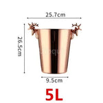 cuve vin acier inoxydable poignées vin whisky champagne seau glace