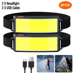 lampe torche frontale rechargeable led camping pêche extérieur noir moderne ceinture