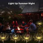 lumières décoratives solaires feux dartifice blanc doré moderne extérieures autoinstallation led jardin patio