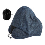 coussin voyage bleu marine rose noir velours forme bande ajustable sac rangement