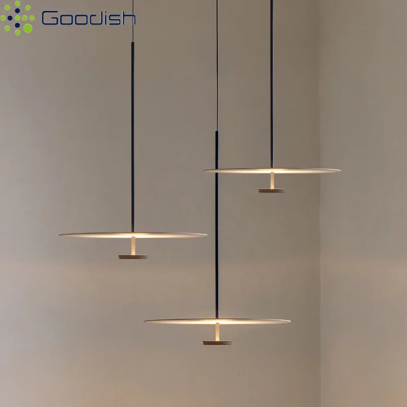 suspension lumineuse moderne noir doré câble suspendu lumière neutre tricolore chaude blanche chambre restaurant