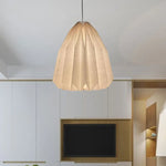 suspension lumineuse moderne origami beige plissé opacité intérieur chambre salon