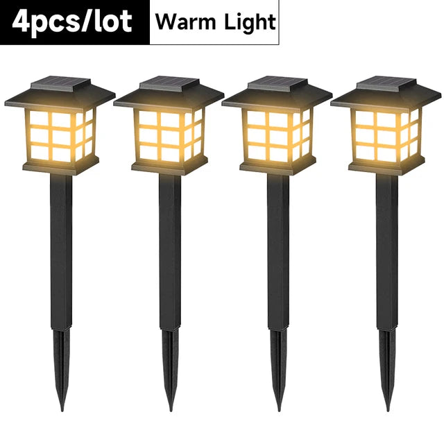 lampe solaire extérieure noire carreaux blancs classique batterie panneau solaire ledextérieur jardin decoration