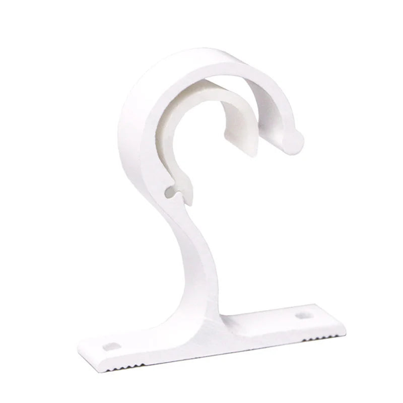 supports tringles rideaux métal noir blanc gris moderne minimaliste lisses murales fixations tringle métallique