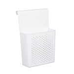 paniers rangement blancs perforés adhésifs modernes petits grands salle bain cuisine