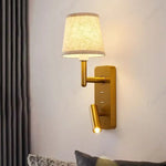 lampe murale moderne or abatjour beige minimaliste led chambre salle manger