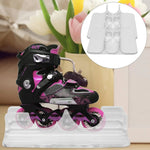 présentoir transparent patins roulettes support mur minimaliste utilitaire transparent plastique