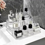 organiseur comptoir transparent moderne niveaux cosmétique vernis ongles décoration chambre