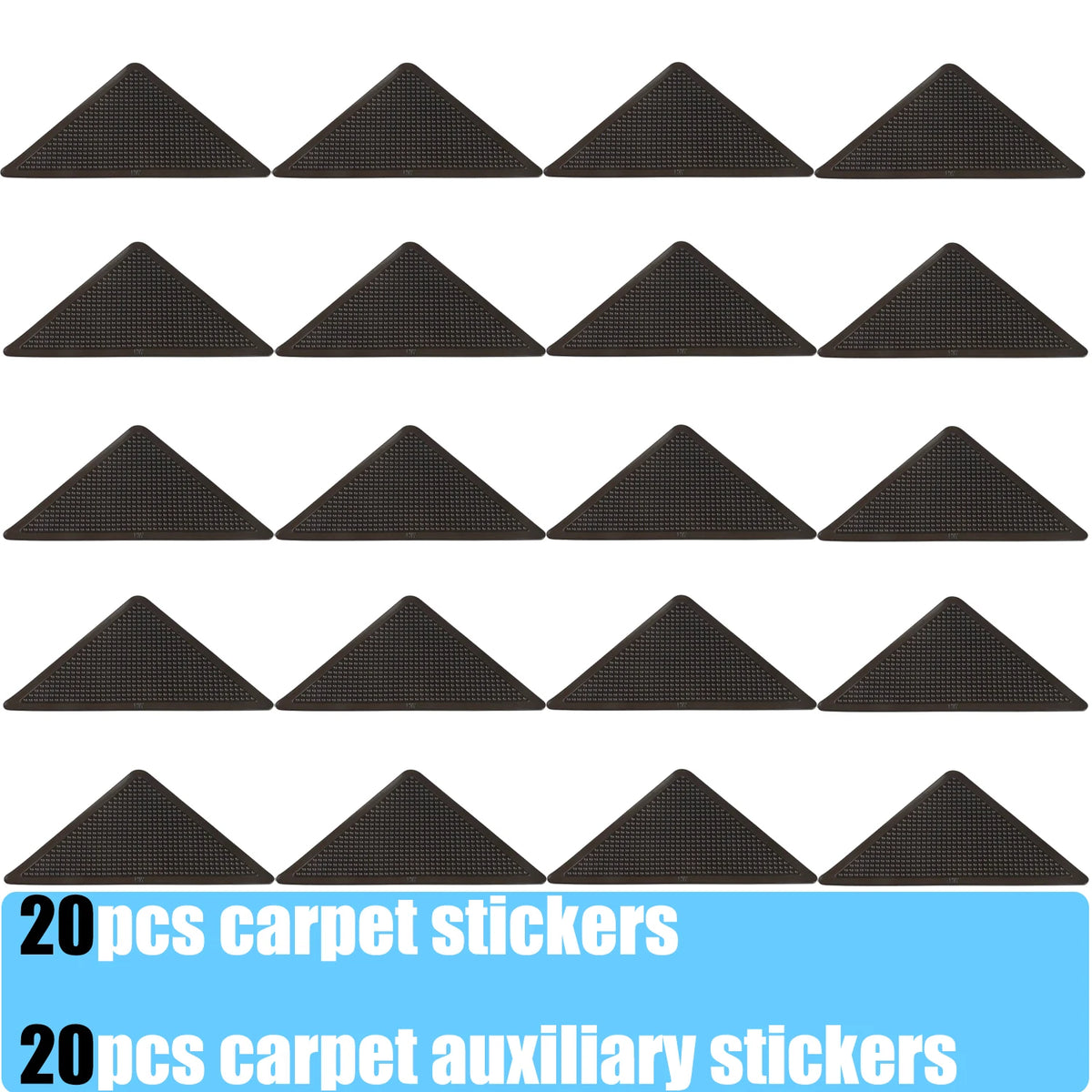 protections anti dérapantes tapis adhésives triangles texturées noir beige blanc orange gris intérieur utilitaires