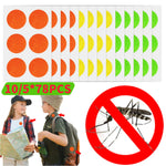 autocollants anti moustiques vert orange jaune pointillés opaques simples adhésifs pack 78pcs différentes couleurs