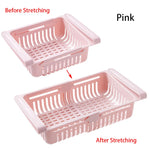 boîtes rangement réfrigérateur moderne rose bleu blanc perforées respectueuses environnement pliables clips poignées