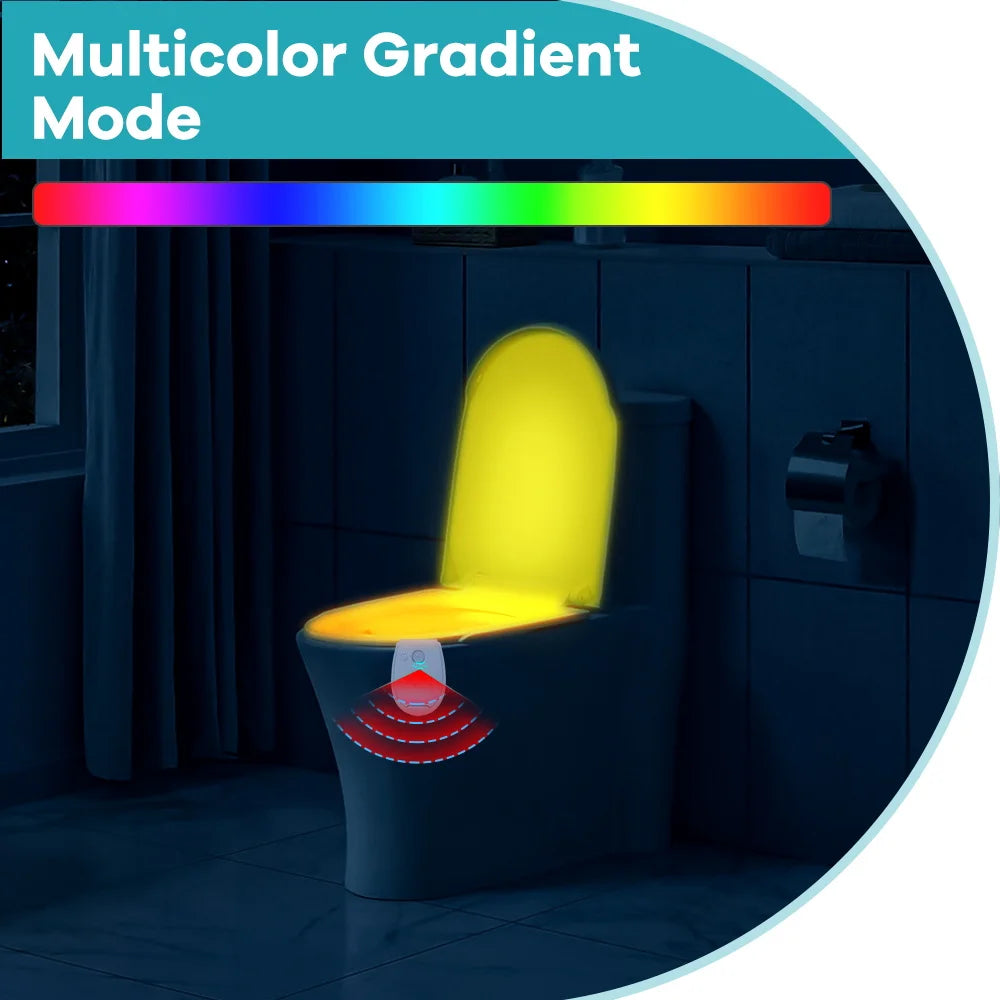 lampe toilette multicolore gradation couleurs moderne adhésive veilleuse ambiance aaa non incluse