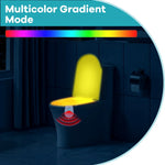 lampe toilette multicolore gradation couleurs moderne adhésive veilleuse ambiance aaa non incluse