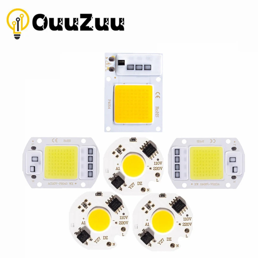 ampoule led chip cob 10w 20w 30w 50w blanc blanc chaud moderne facile poser