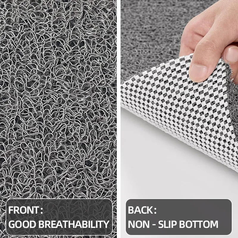 tapis bain gris microfibre antidérapant séchage rapide moderne texture granulée salle bain