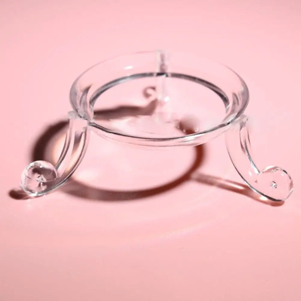 support transparent acrylique boule verre clip base décoration maison vintage ornemental