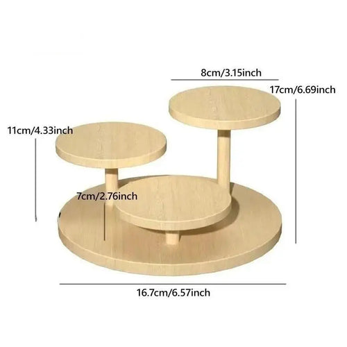 support bois naturel minimaliste haute 17cm parfum huile essentielle bougies cactus livres