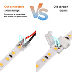connecteurs led transparents 8mm 10mm ip20 moderne non étanche 12 pièces