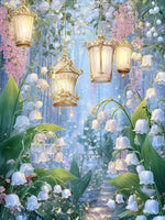 tableau diamant fleurs multicolore artisanal décoration adhésif peinture résine complète guide inclusion toile.velours pinceau
