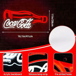 néons lumineux Coca Cola Pepsi adhésifs câble USB rouge blanc bleu moderne