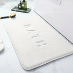 tapis bain gris foncé moderne texture douce absorbant confortable 60x40cm 80x50cm