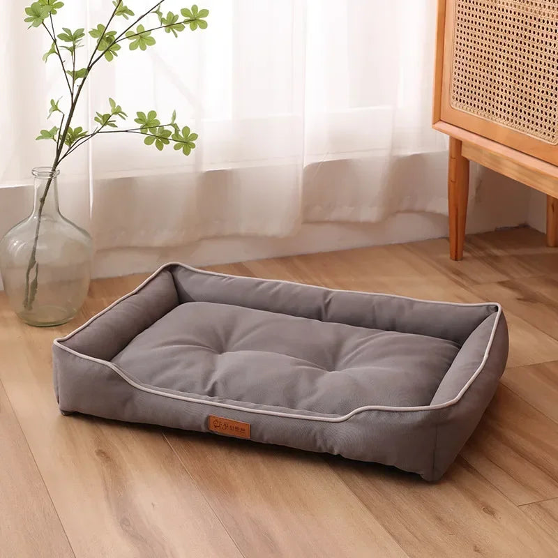 lit animal imperméable oxford gris vert bleu rouge moderne confortable tapis chiens saison