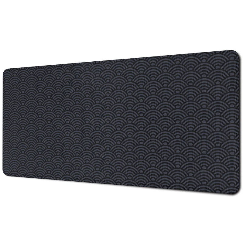 tapis souris vague noir gris moderne minimaliste caoutchouc xxl gaming accessoire