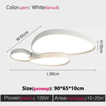lampe moderne noir blanc télécommande led minimaliste chambre salon