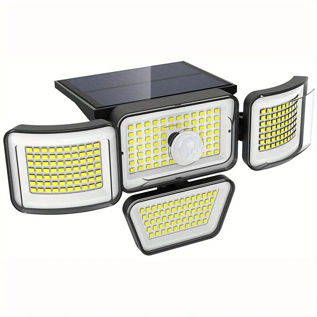 lampes solaires extérieures ip65 détecteur mouvement télécommande autonome noir blanc moderne