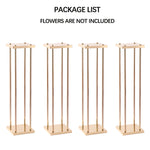 supports fleurs or modernes élégants décoration événement mariage party decorative flower holder centrois table
