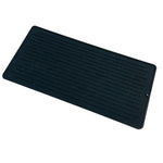 tapis salle bain moderne gris rose noir rayures horizontales respectueux environnement opaques