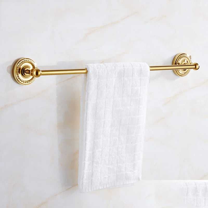 accessoires salle bain doré classique porte serviettes porte savon fixations vis