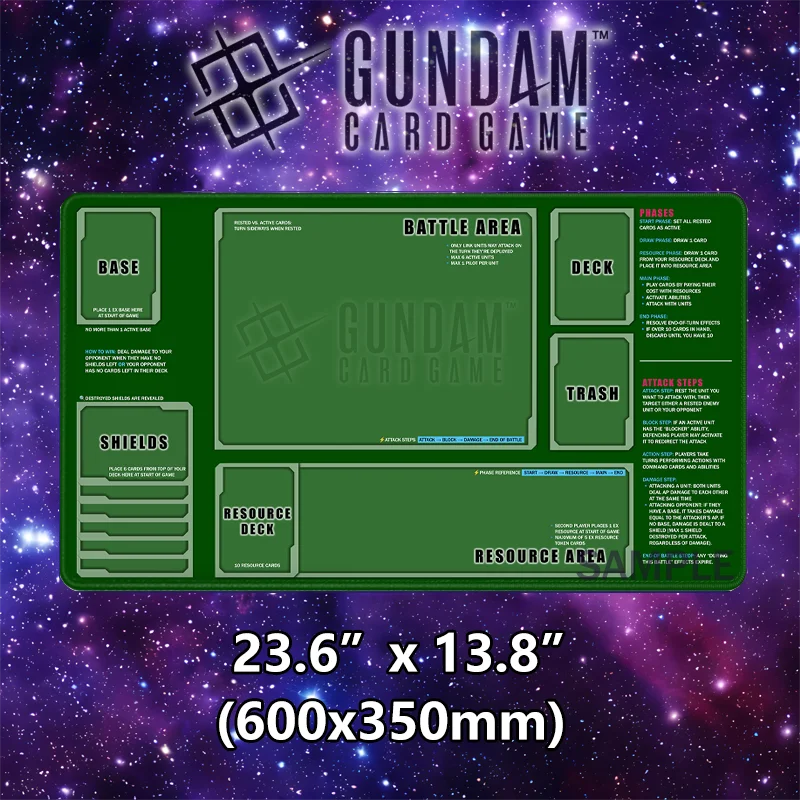 tapis jeu cartes noir antidérapant grande surface grille zones jeu collection jeux cartes