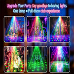 lampe disco moderne noire télécommande câble usb instructions éclairage scène divertissement nhà cửa