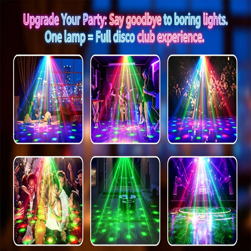 lampe disco moderne noire télécommande câble usb instructions éclairage scène divertissement nhà cửa