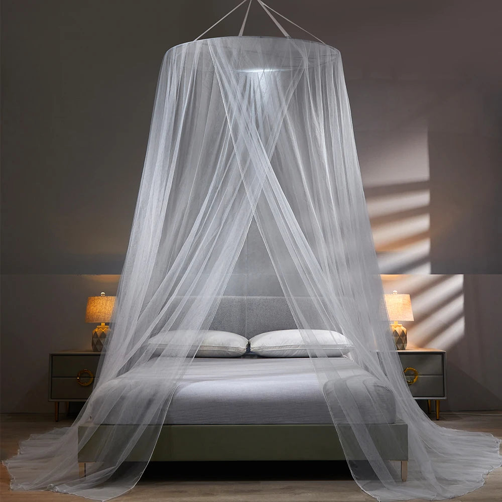 moustiquaire dôme suspendu transparent décoration romantique lit adulte polyester insecticide traitéextérieur camping voyage