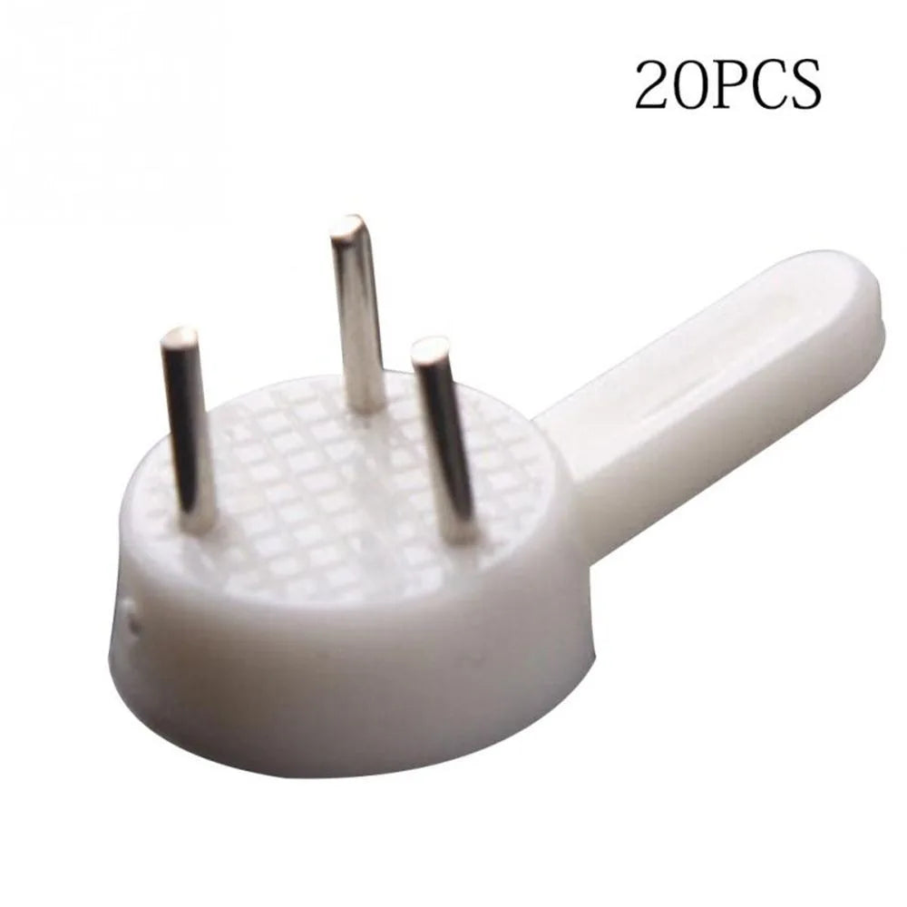 crochets muraux blancs clips fixation moderne cadres photos tableaux légers solides ronds