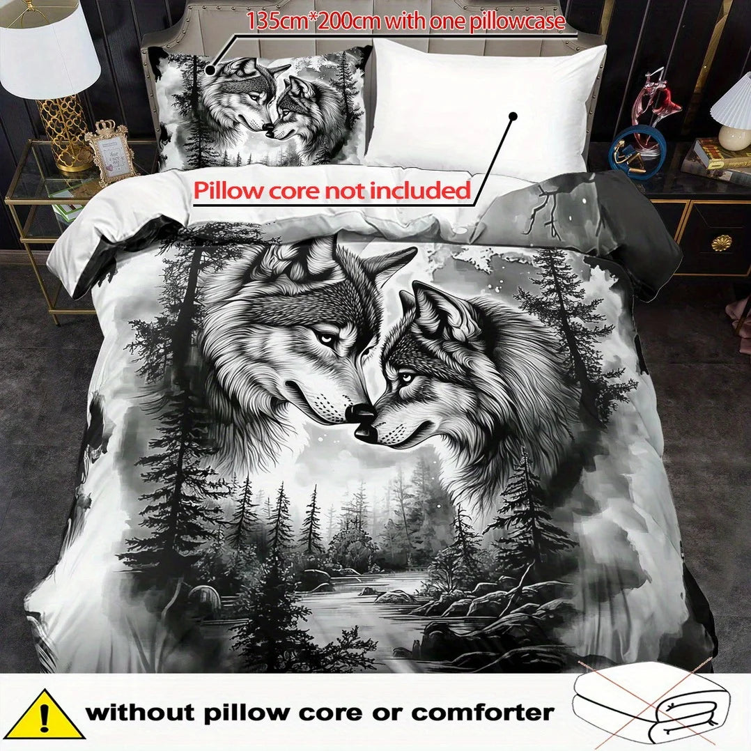 Vue rapprochée du tissu en polyester de la housse de couette