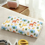 oreiller enfant latex coton motif voitures ours points anti apnée confortable quatre saisons