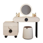 maquillage moderne beige clair tiroirs miroir tabouret tapis assemblage 80 100 120cm