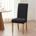 housses chaise moderne gris rayures ondulées polyester élasthanne unies mariage banquet
