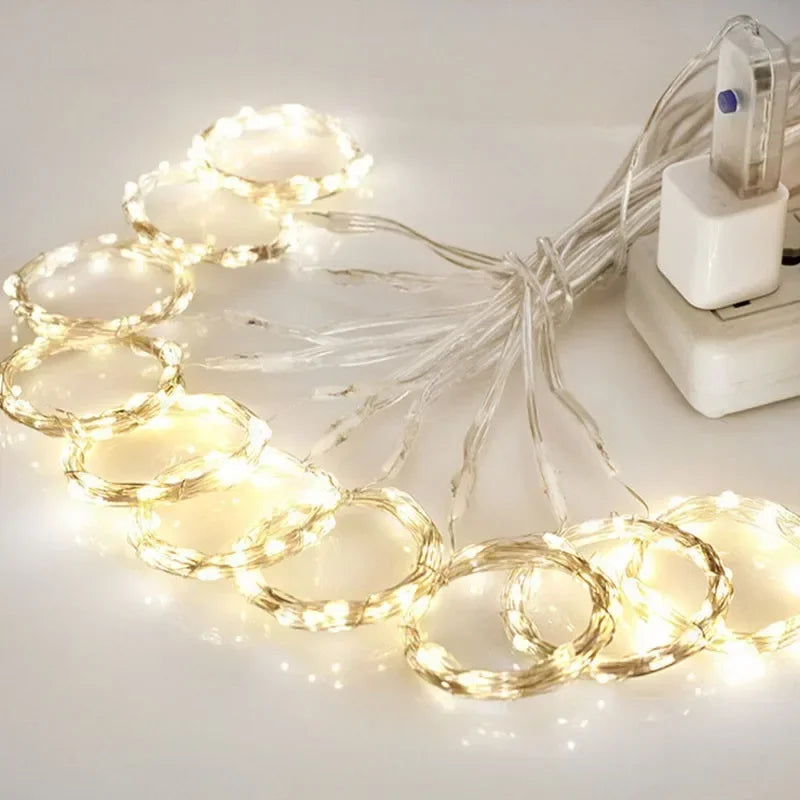 guirlande lumineuse multicolore led 3m blanc chaud blanc froid décoration noël moderne chambre salon