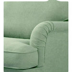fauteuil bleu vert toile corduroy moderne housse polyester machine pieds accueil printemps été